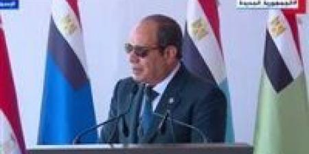 الرئيس السيسي: مصرون على استكمال مراحل حياة كريمة رغم الظروف الصعبة موقع الطبعة الاولي