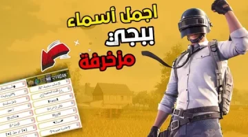 زخرفة اسماء ببجي انجليزي. اسماء ببجي مزخرفة عربي