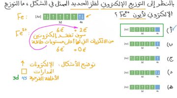 التوزيع الالكتروني للحديد 0