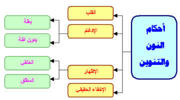 حروف الاخفاء مع النون الساكنة