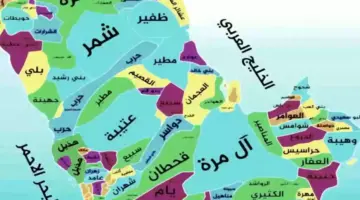 خريطة توزيع القبائل السعودية. ما هي اكبر قبيلة في السعودية 2024؟