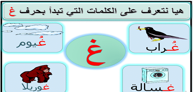 كلمات تبدأ بحرف الغين ومعانيها 2025 اسامي ذكور بحرف غ قاموس تعليم الأطفال