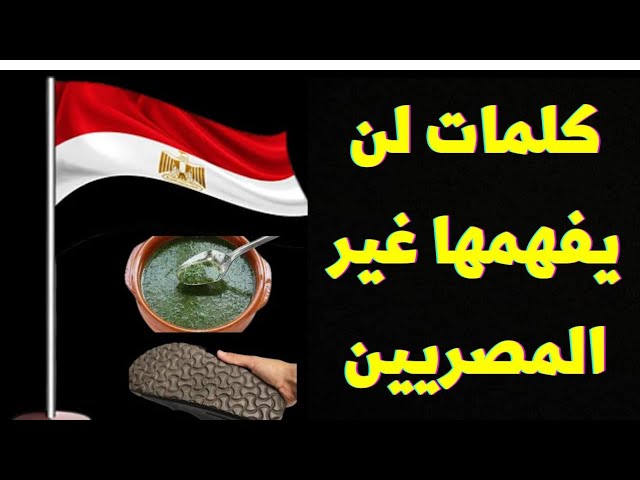 كلمات مصرية لا يعرفها غير المصريين 2025 كلمات مصرية شعبية 2025