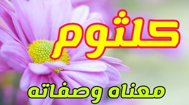 ما معنى أسم كلثوم وما هي صفاته؟