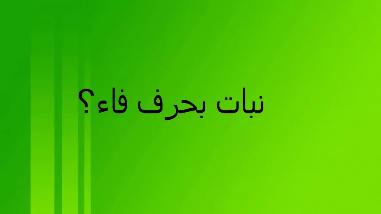 نبات بحرف الفاء “ف” فواكه تبدأ بحرف الفاء