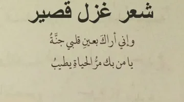 شعر غزل قصير