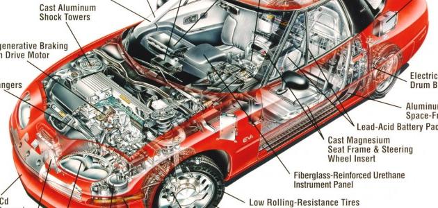 مكونات السيارة وأجزائها بالصور