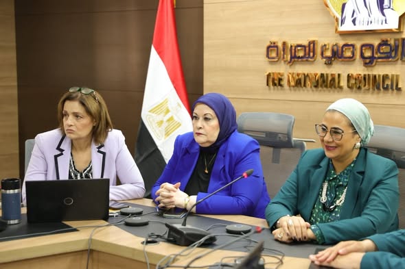 أمل عمار تتفقد غرفة عمليات القومي للمرأة