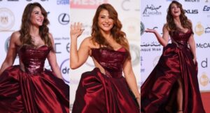 هيدي كرم تتألق بإطلالة راقية