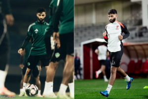 صالح ومحمد.. تبادلا الألعاب والهزيمة
                                                2026.03.13 | 04:40 pm
                                                وُلِدَا معًا، وكبرا في المهد ذاته، وسلكا سويًا درب كرة القدم عبر فئات النادي الأهلي السنية، ثمّ فرّقهما الاحتراف آخر عامين، وأعاد الملعب الجمع بينهما مرة ثانية، لكن بوصفهما خصمين لا رفيقين. 
وكما تبادل صالح ومحمد، نجلا  ...