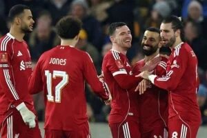 محمد صلاح يقود ليفربول لربع نهائي كأس الاتحاد بثلاثية ضد وولفرهامبتون