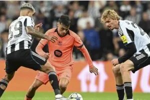 نيوكاسل يونايتد ضد برشلونة.. موعد المباراة والقناة الناقلة والمعلق