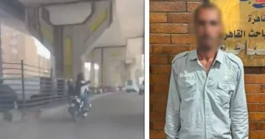 أسباب تسليط الضوء على سقوط شاب بسبب حركات منافية للآداب في المرور