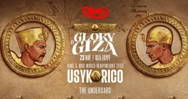 أهرامات الجيزة تستضيف نزالات Glory in Giza العالمية بمناسبة تاريخية مميزة 23 مايو