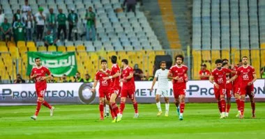 الأهلي يتصدر الشوط الأول بهدف وحيد وطرد ياسين مرعي في مواجهة المصري