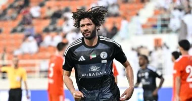 محمد النني يقود الجزيرة في مواجهة قوية أمام بني ياس بختام الدوري الإماراتي