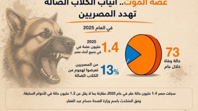 تفشي هجمات الكلاب في المحافظات يؤثر على 1.4 مليون مواطن، واستراتيجية «الزراعة» في الميدان هل تنجح في الحد منها