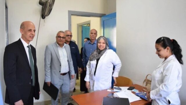 زيارة هامة لرئيس جامعة بني سويف لمتابعة مستوى الخدمات في المركز الطبي التخصصي