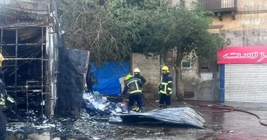 شبهة نشوب حريق في كشك بالفجالة نتيجة ماس كهربائي بحسب مصدر أمني