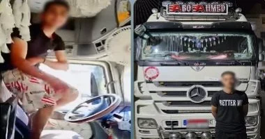 ضبط سائق نقل ثقيل بعد تعريضه حياة المواطنين للخطر في حادث مثير