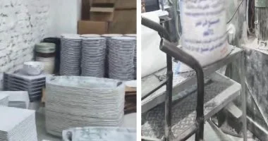 ضبط مصنع يغش أدوات طعام المصريين بمواد سامة تهدد الصحة العامة