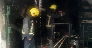 فرق الإطفاء تسيطر على حريق محل تنجيد بحدائق القبة دون إصابات خطيرة