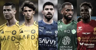كريستيانو رونالدو يتنافس مع أربعة نجوم على جائزة الأفضل في الدوري السعودي