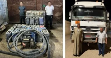 كشف النقاب عن شبكة تهريب المحروقات وضبط 2 طن من البنزين والسولار بأسيوط