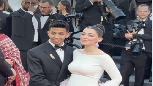 ليلى زاهر تسحر الجميع برفقة زوجها في افتتاح مهرجان كان السينمائي الشهير