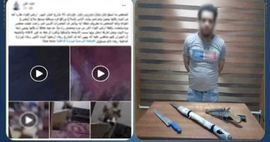 مدمن هائج يطرد والدته من المنزل مستخدماً الأسلحة النارية والبيضاء في الشارع