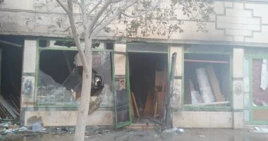 مريض نفسي يشعل النار في محل ملابس بجوار منزله في بولاق الدكرور