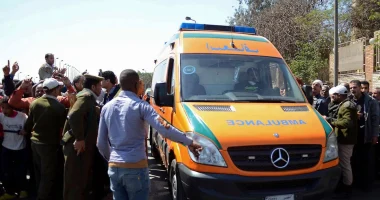 تصادم مروع بين سيارتين يسفر عن إصابة 10 أشخاص على الصحراوي بالبحيرة