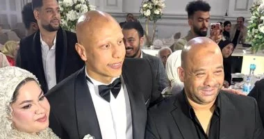 وليد صلاح الدين يتألق في حفل زفاف عمرو الجزار لاعب الأهلي وسط حضور لافت